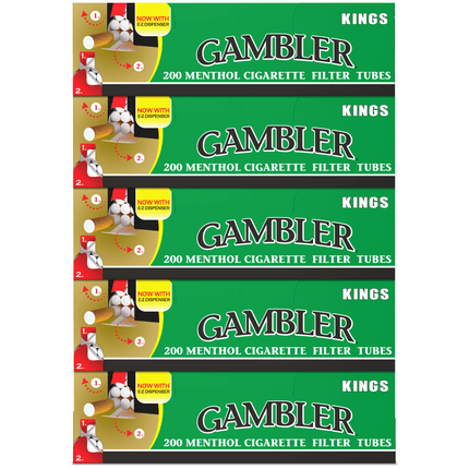 Gambler Cigarette Tubes Menthol Kings Size 200ct