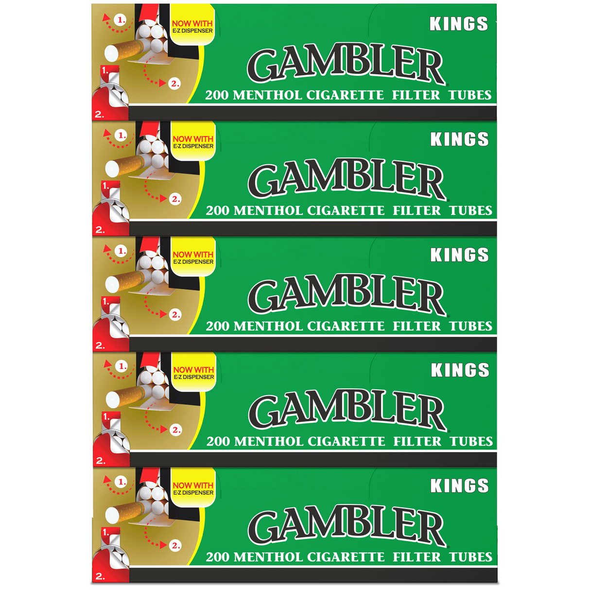 Gambler Cigarette Tubes Menthol Kings Size 200ct