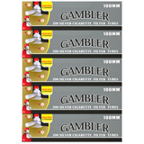 Gambler Cigarette Tubes Silver 100mm Size 200ct