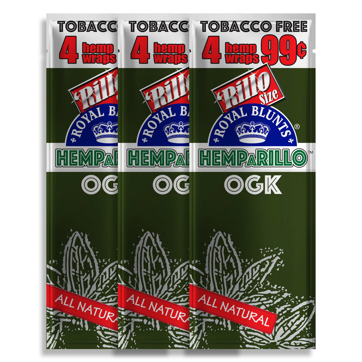 Hemparillo Hemp Wraps OGK (4 Wraps Per Pouch)