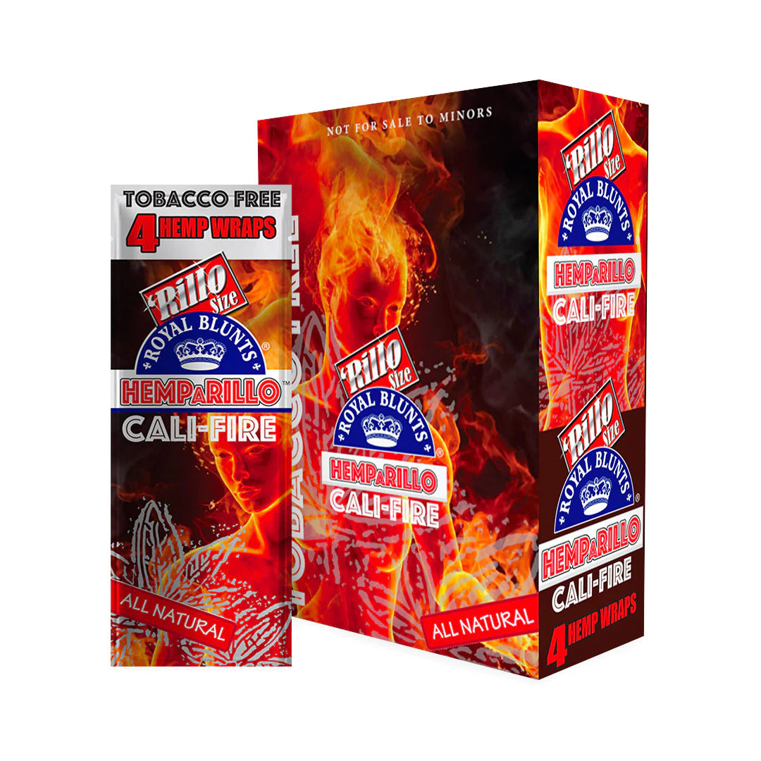 Hemparillo Hemp Wraps Cali-Fire (4 Wraps Per Pouch)