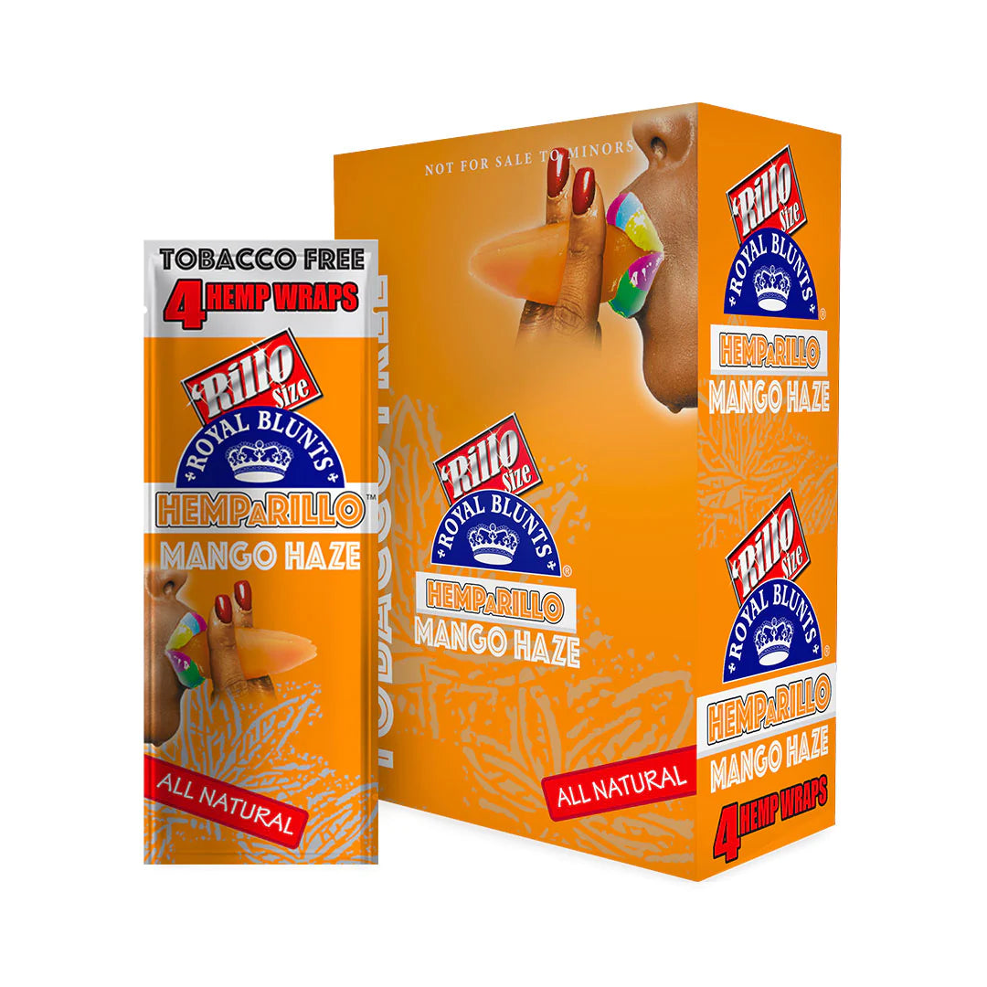 Hemparillo Hemp Wraps Mango Haze (4 Wraps Per Pouch)