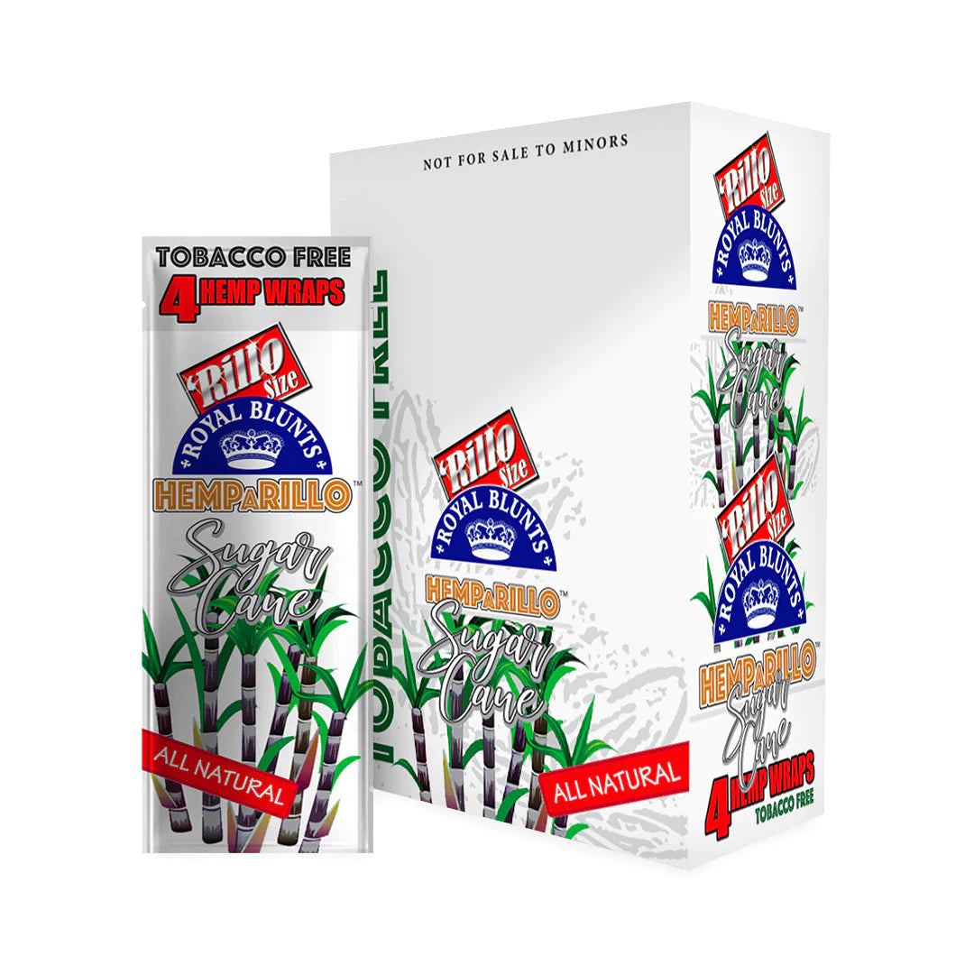 Hemparillo Hemp Wraps Sugarcane (4 Wraps Per Pouch)