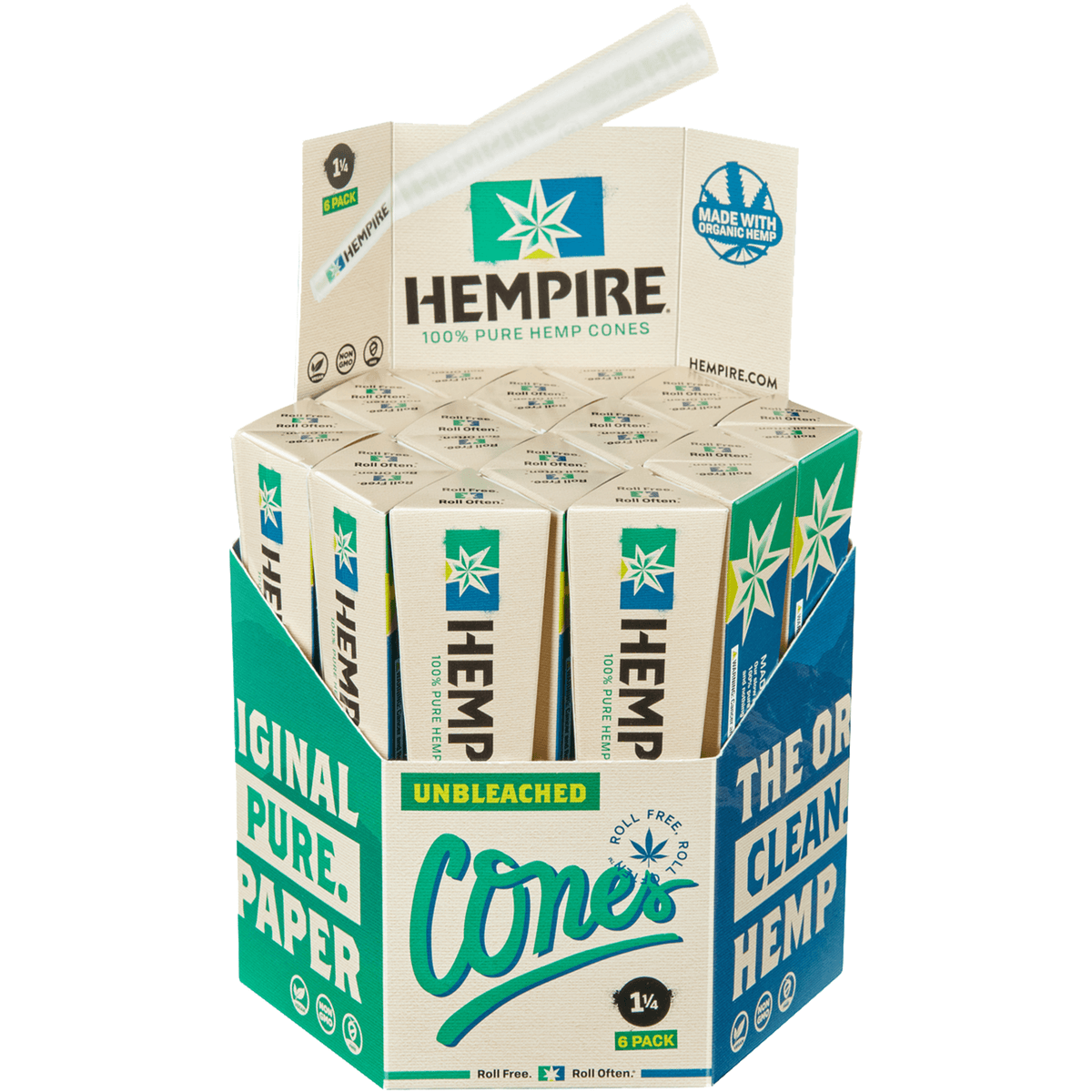 Hempire Cones 1 1/4 6ct
