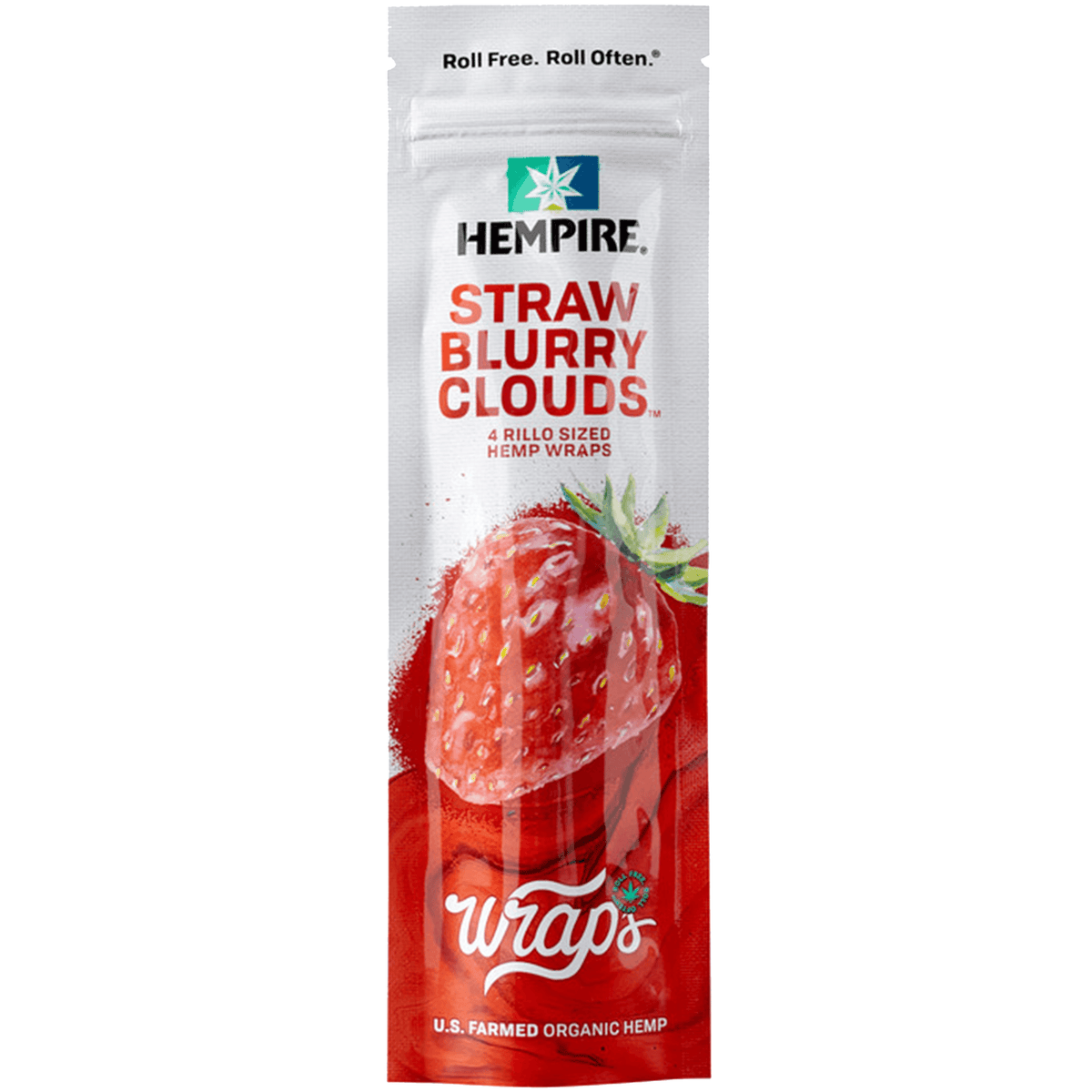 Hempire Hemp Wraps Strawblurry Clouds 4ct