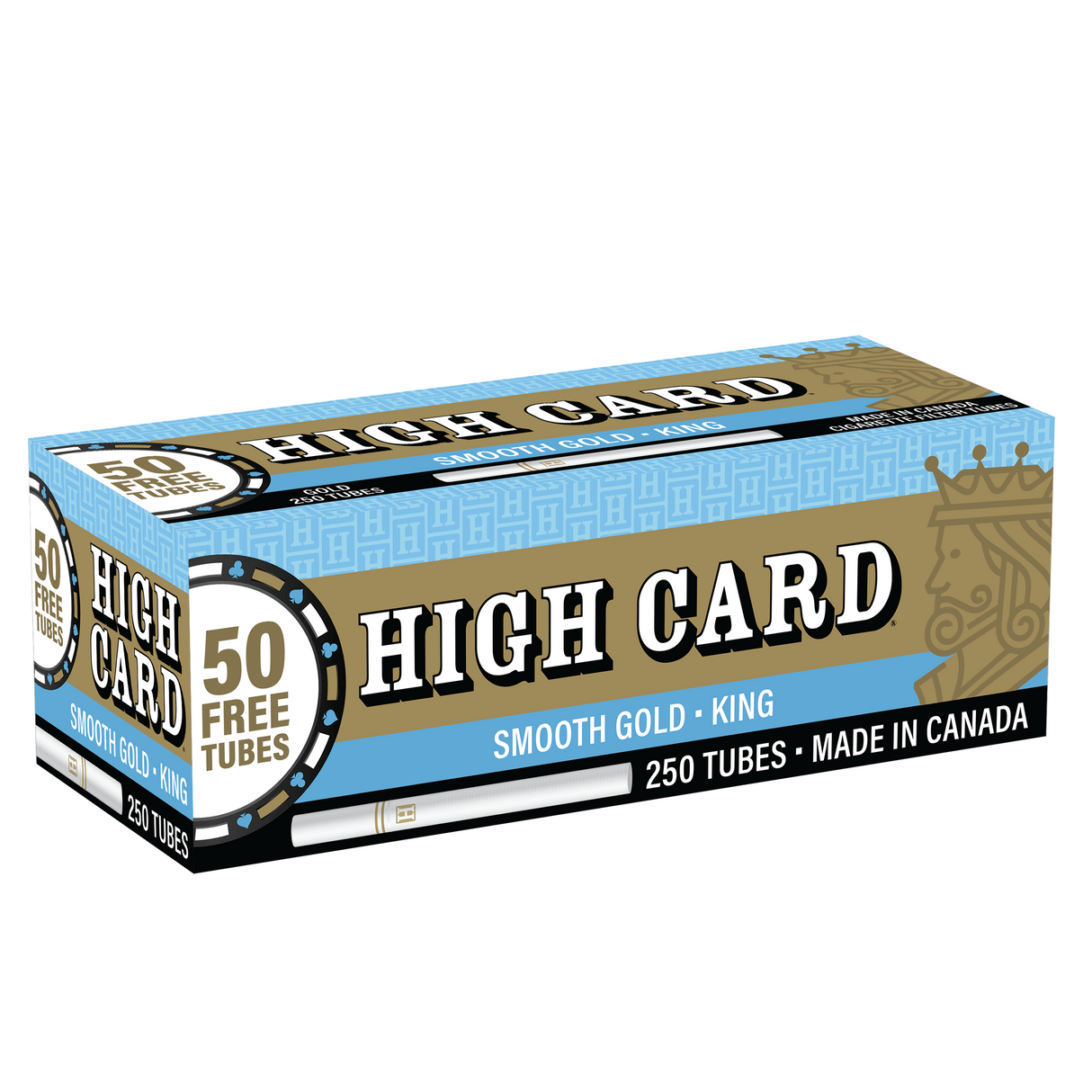 High Card Tubes Gold (Light) King Size