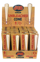 JOB Cones Virgin 1 1/4 Size 6ct
