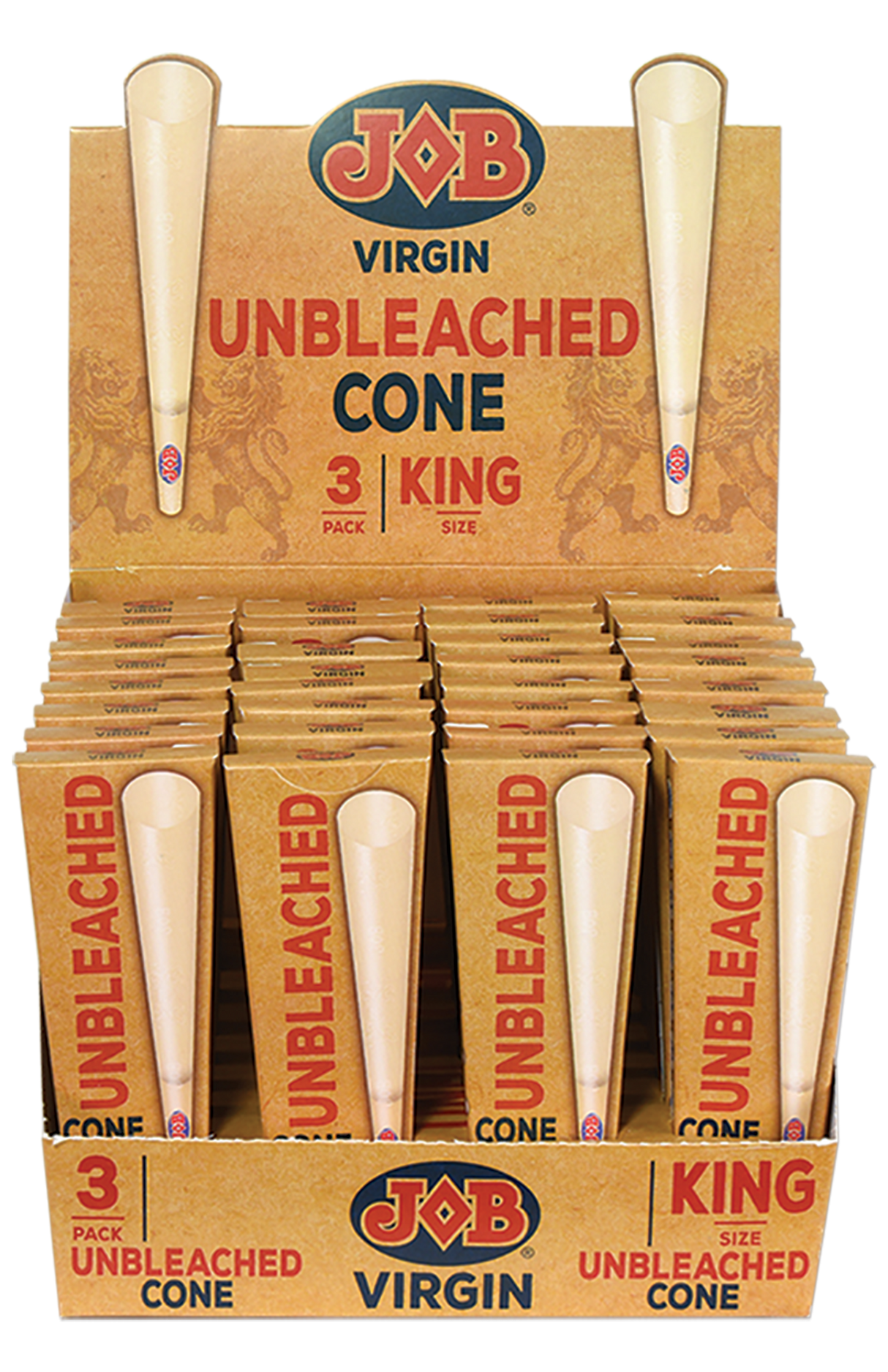 JOB Cones Virgin King Size 3ct