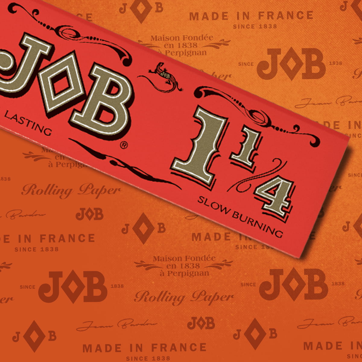 JOB Rolling Papers Orange 1 1/4 (24 Leaves)
