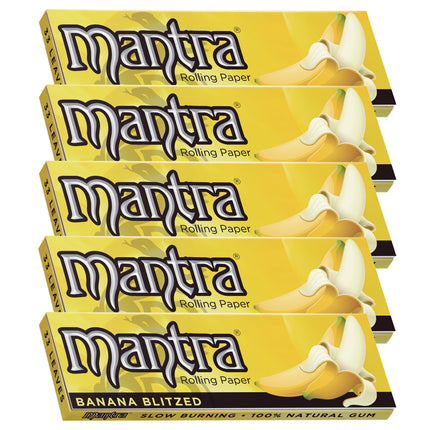 Mantra Rolling Papers Banana 1 1/4 (33 Leaves)