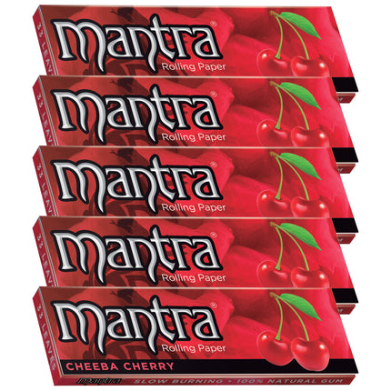 Mantra Rolling Papers Cherry 1 1/4 (33 Leaves)