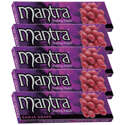 Mantra Rolling Papers Grape 1 1/4 (33 Leaves)