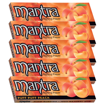 Mantra Rolling Papers Peach 1 1/4 (33 Leaves)