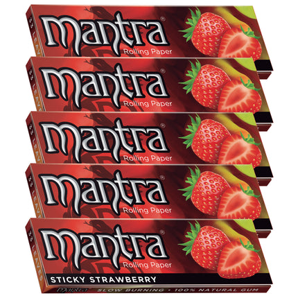 Mantra Rolling Papers Strawberry 1 1/4 (33 Leaves)