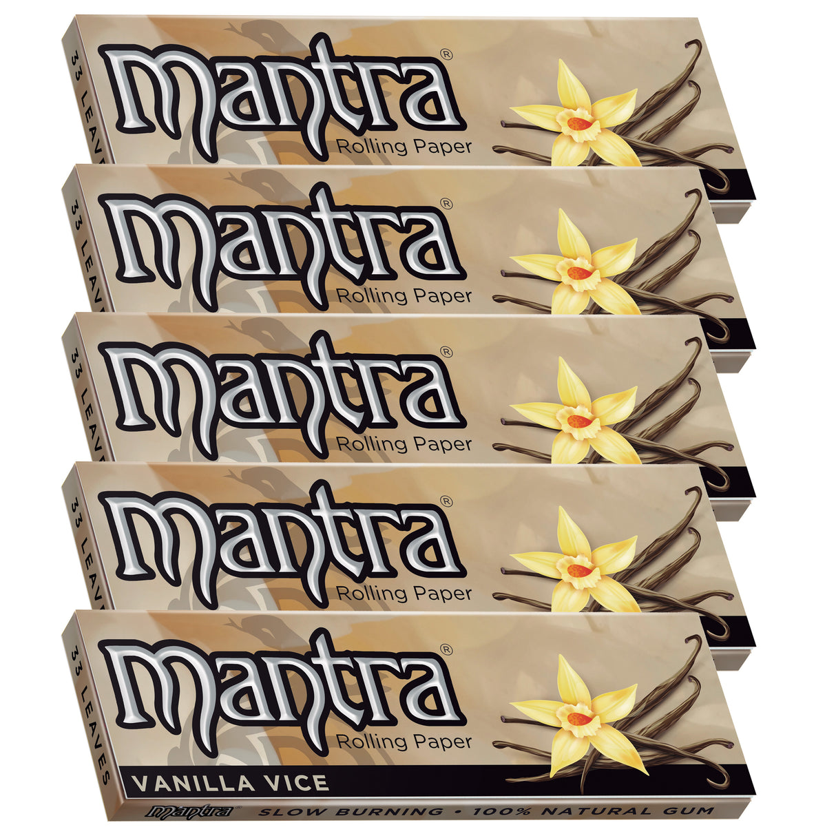 Mantra Rolling Papers Vanilla 1 1/4 (33 Leaves)
