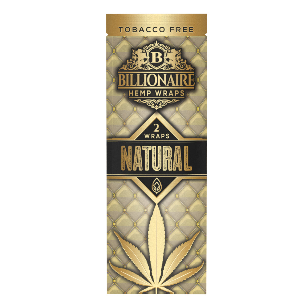 Billionaire Hemp Wraps Natural 2ct