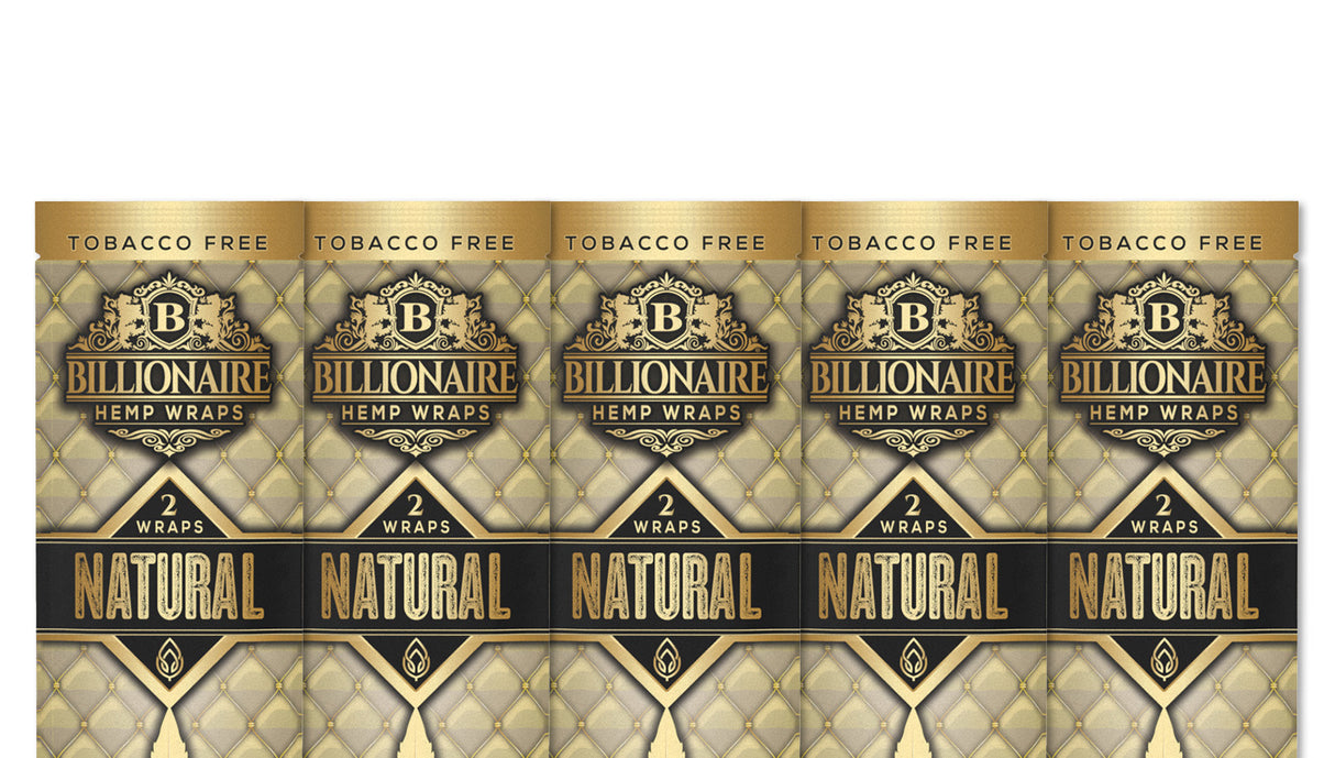 Billionaire Hemp Wraps Natural 2ct