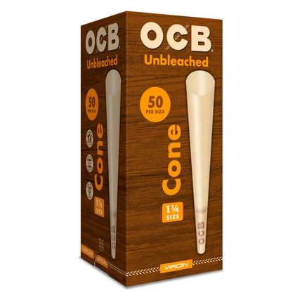 OCB Cone Tower Virgin (Unbleached) 1 1/4