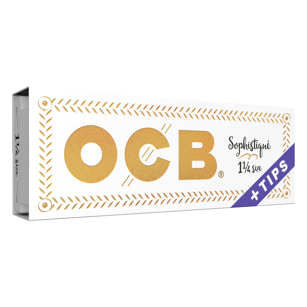 OCB Rolling Papers Sophistique with Tips 1 1/4 (50 Leaves)