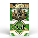 Billionaire Herbal Wraps OGK (5 Wraps Per Pouch) - Made from Tea