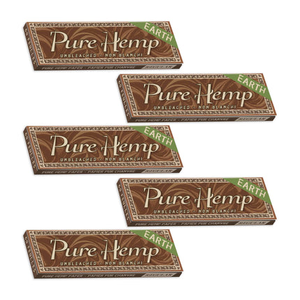 Pure Hemp Rolling Papers Earth Single Wide (60 Leaves)