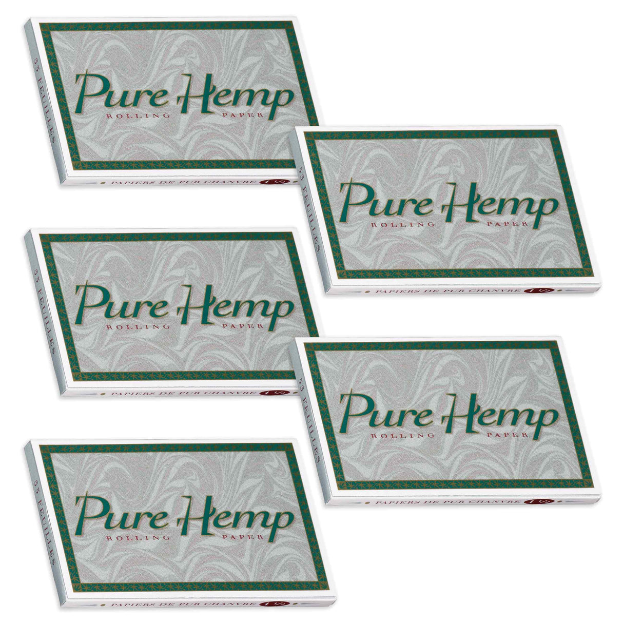 Pure Hemp Rolling Papers Classic 1 1/2 Size (33 Leaves)
