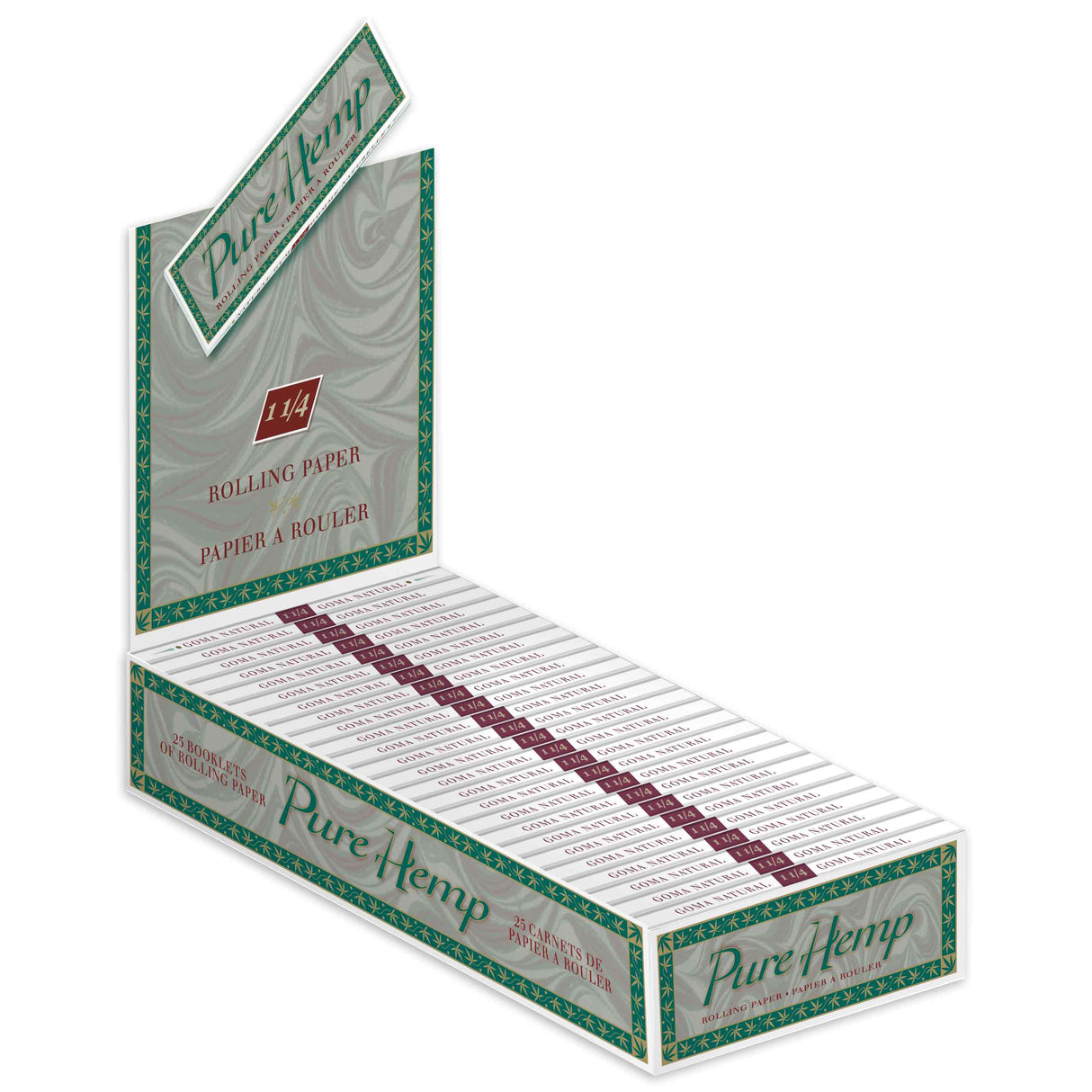 Pure Hemp Rolling Papers Classic 1 1/4 Size (50 leaves)