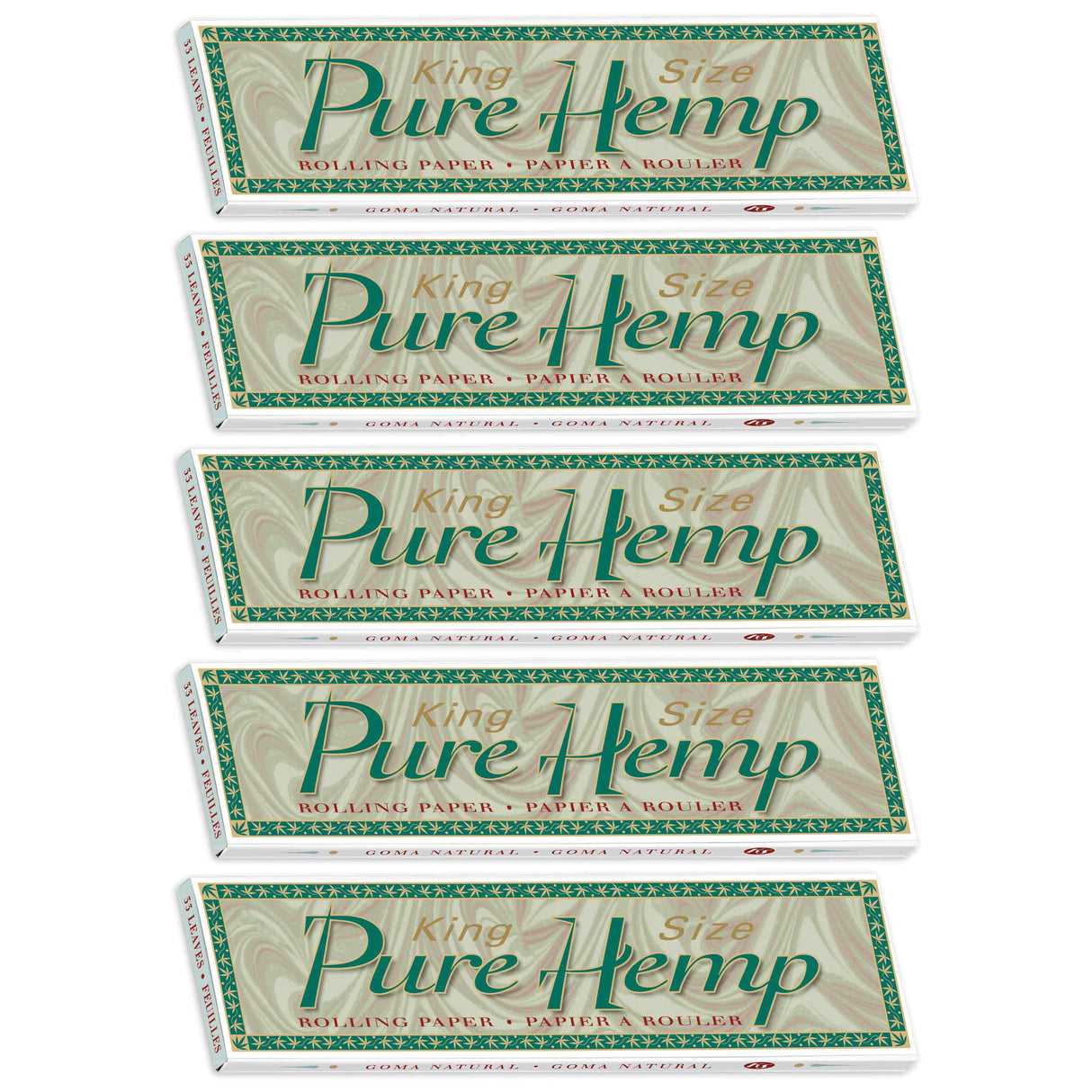 Pure Hemp Rolling Papers Classic King Size 33ct