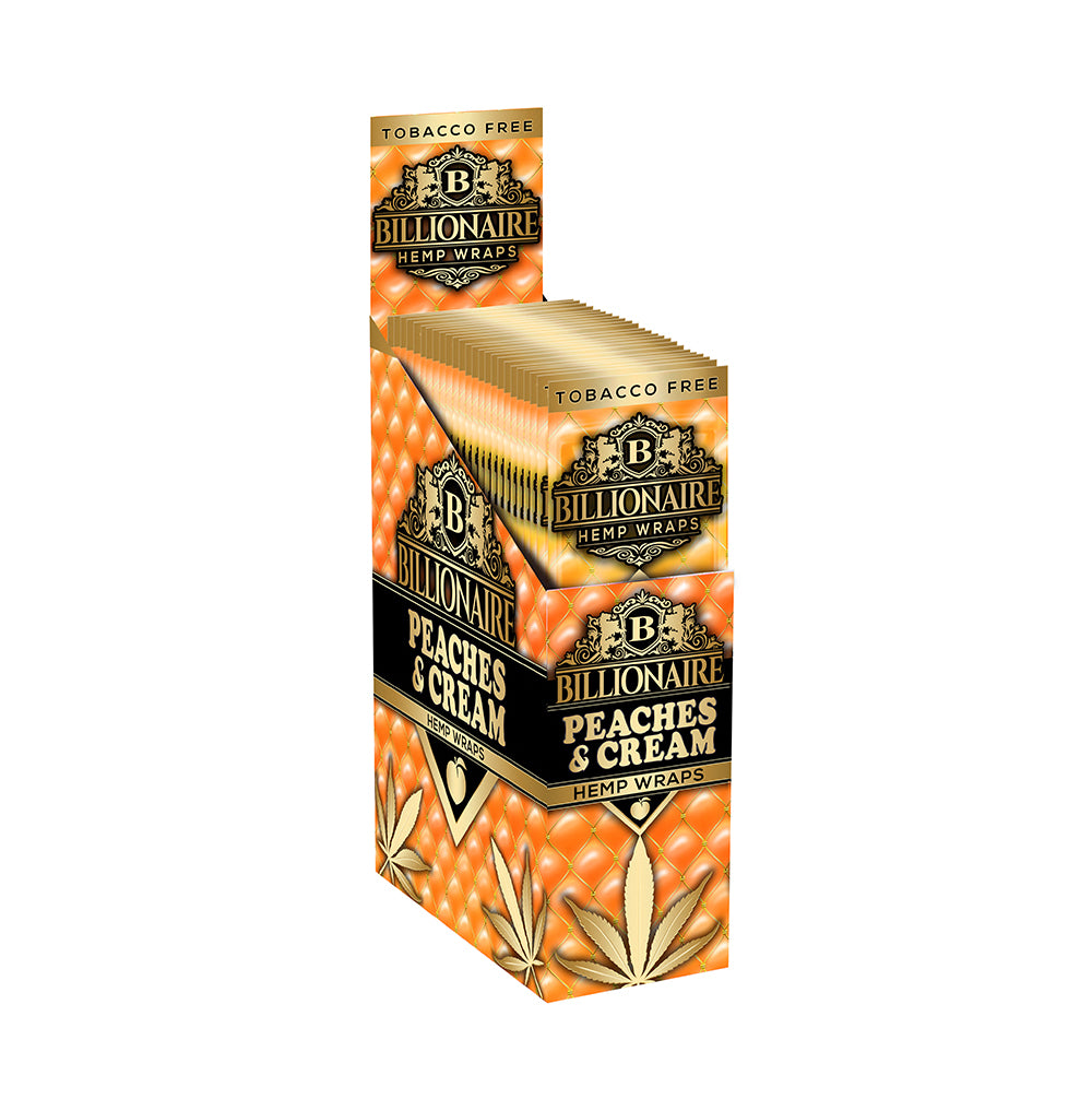 Billionaire Hemp Wraps Peaches & Cream 2ct