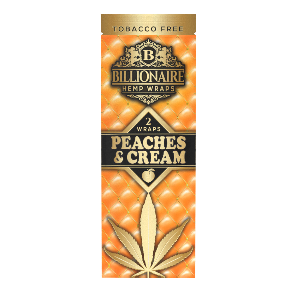 Billionaire Hemp Wraps Peaches & Cream 2ct