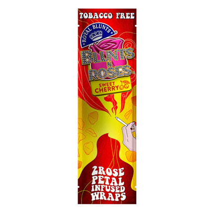 Blunts 'n Roses Herbal Wraps Sweet Cherry (2 Wraps Per Pouch) - Made from Rose Petals