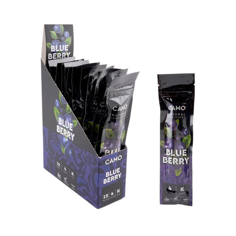 Camo Cones Blueberry King Size (4 Wraps Per Pouch)