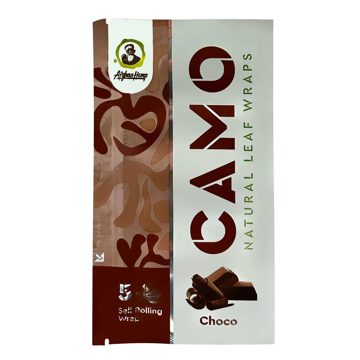 Camo Herbal Wraps Chocolate (5 Wraps Per Pouch)