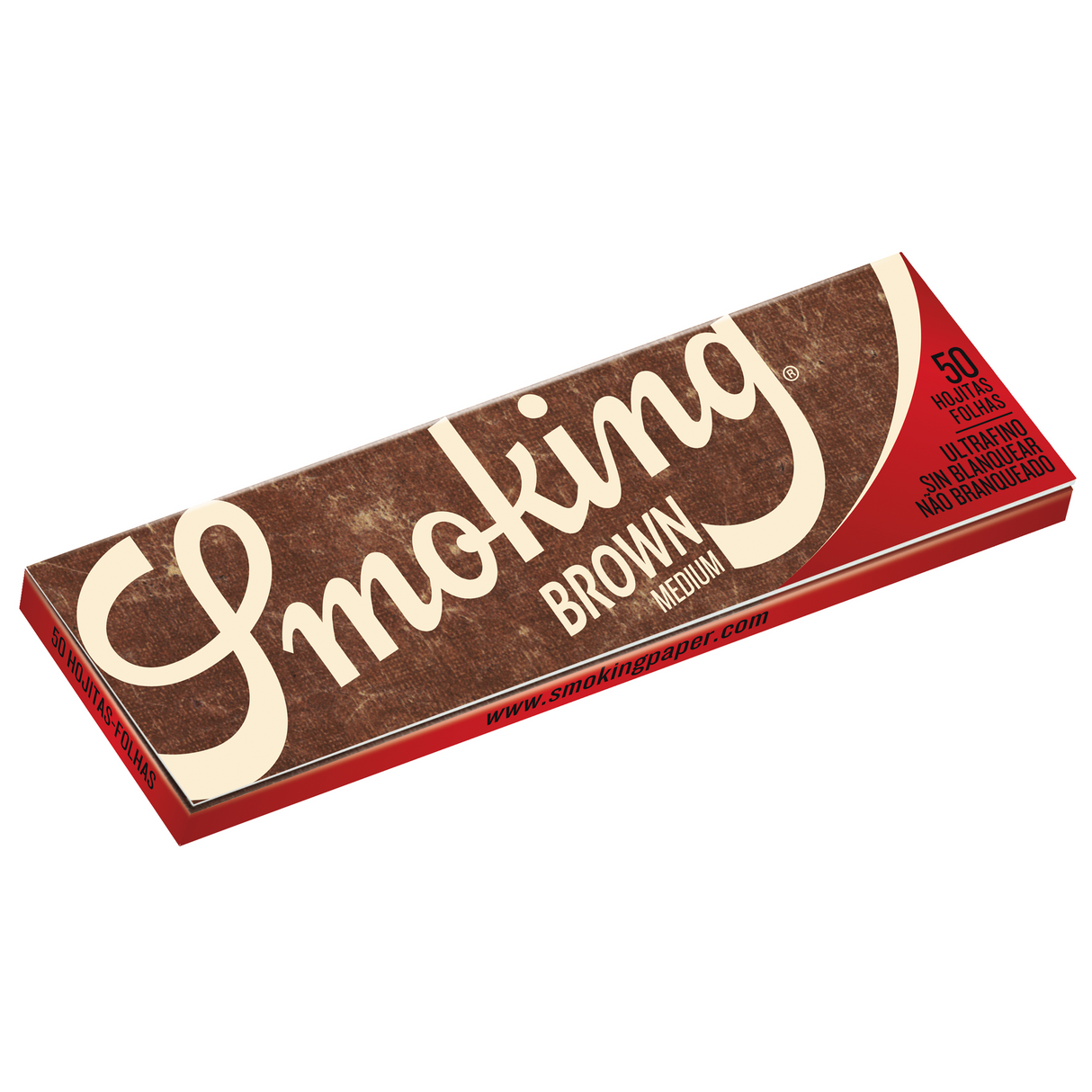 Smoking Brand Rolling Papers Brown 1 1/4 Size (50 leaves)