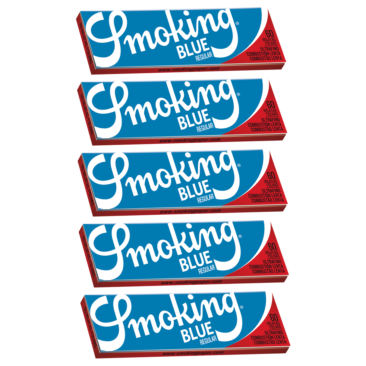 Smoking Brand Rolling Papers Blue Single Wide (60 Leaves)