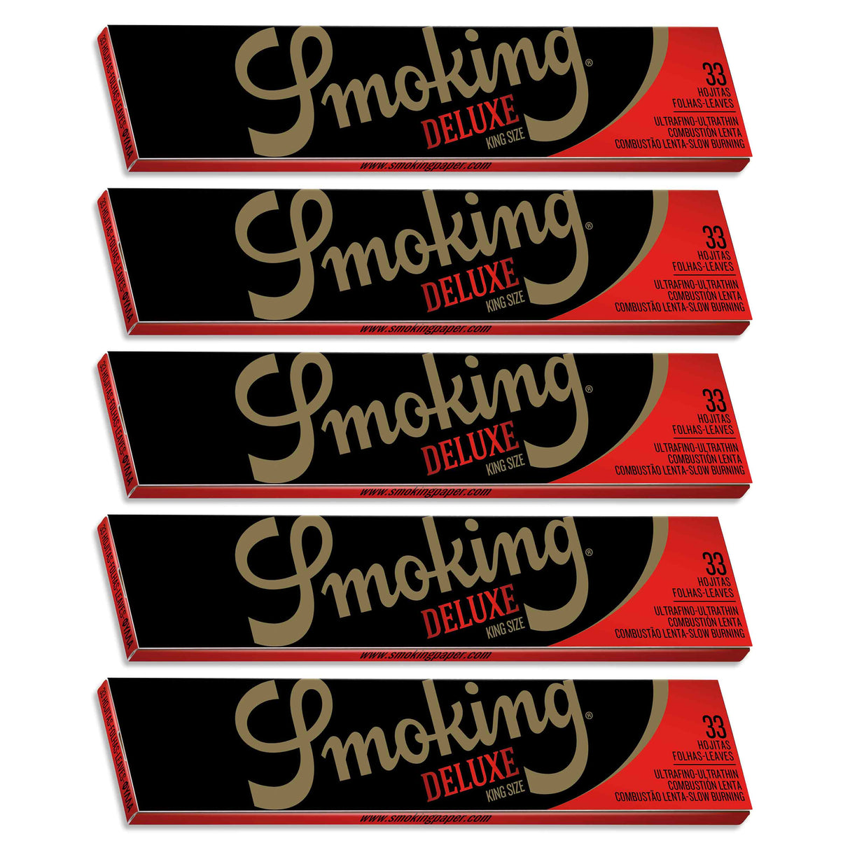 Smoking Brand Rolling Papers Deluxe King Size 33ct
