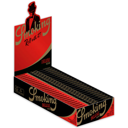 Smoking Brand Rolling Papers Deluxe 1 1/4 Size (50 leaves)