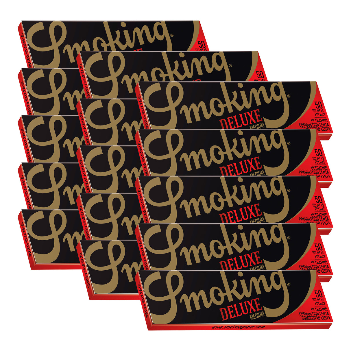 Smoking Brand Rolling Papers Deluxe 1 1/4 Size (50 leaves)
