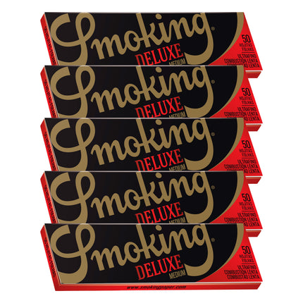 Smoking Brand Rolling Papers Deluxe 1 1/4 Size (50 leaves)