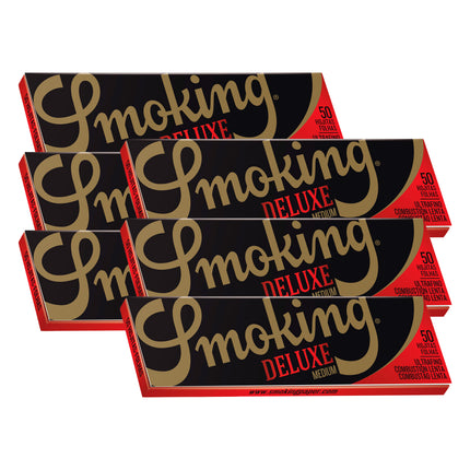 Smoking Brand Rolling Papers Deluxe 1 1/4 Size (50 leaves)