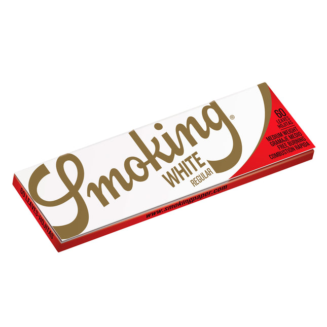 Smoking Brand Rolling Papers White Single Wide (60 Leaves)