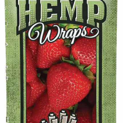 Blunt Wrap Hemp Wraps Strawberry (4 Wraps per Pouch)