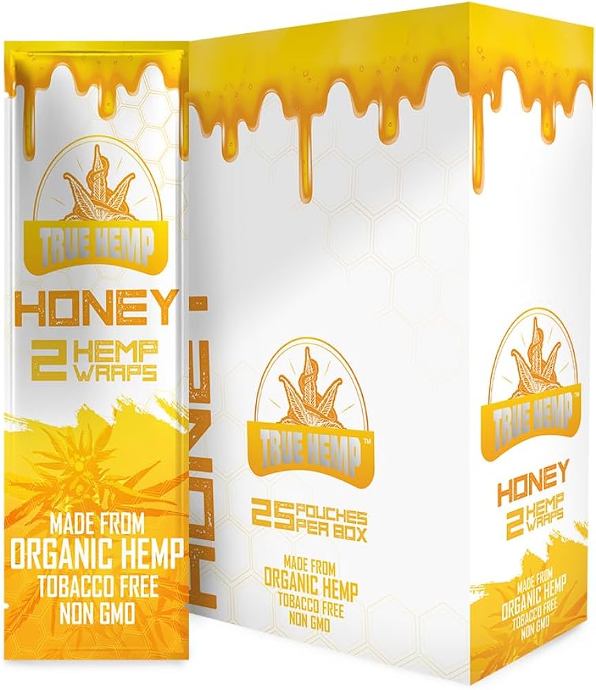 True Hemp Wraps Honey (2 Wraps Per Pouch)