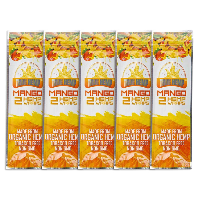 True Hemp Wraps Mango (2 Wraps Per Pouch)