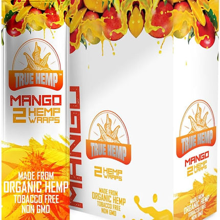 True Hemp Wraps Mango (2 Wraps Per Pouch)