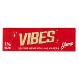 VIBES Rolling Papers Hemp 1 1/4 Size (50 Leaves)