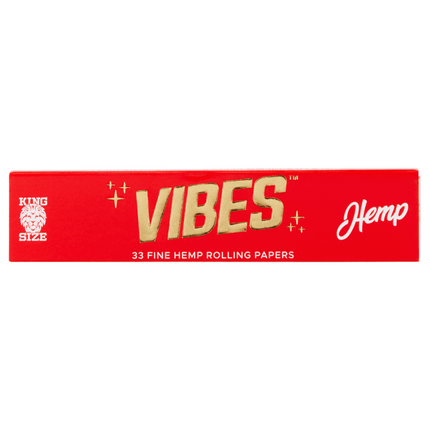 VIBES Rolling Papers Hemp King Size (33 Leaves)