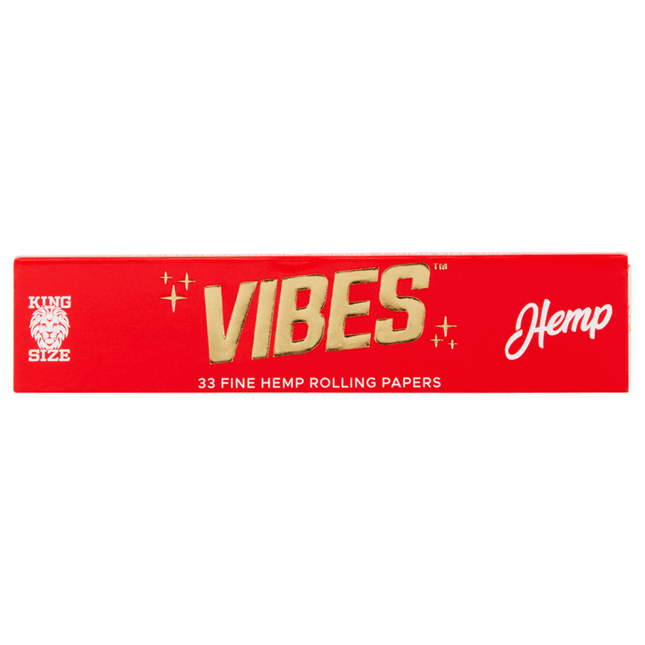 VIBES Rolling Papers Hemp King Size (33 Leaves)
