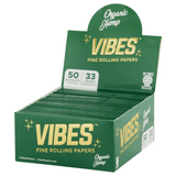 VIBES Rolling Papers Organic Hemp King Size (33 Leaves)