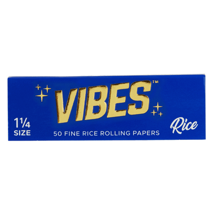 VIBES Rolling Papers Rice 1 1/4 Size (50 Leaves)